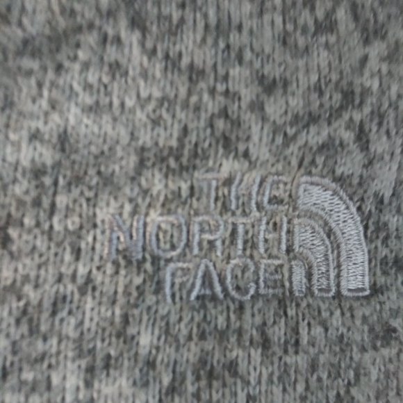 The North Face Heather Knit Hoodie Zip Pullover Kangaroo Pocket Sweater Size SP - Picture 2 of 6